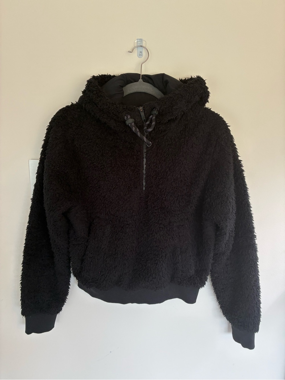 lululemon athletica Black Sherpa Half-Zip Hoodie